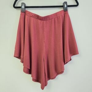 Free People Burgandy Women's Shorts
